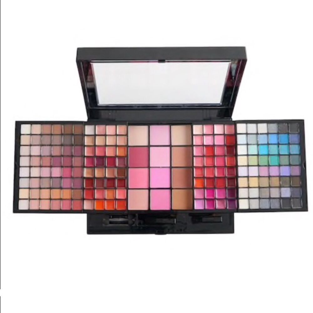 NEW Jolee make up palette 96 eyeshadows 39 lipgloss 25 lip balm 12 brush